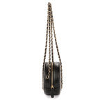Chanel Mini Lucky Charms Round Clutch Black Quilted Lambskin Leather — view 4