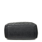 Chanel Grand Shopping Tote GST Black Quilted Caviar Leather — view 6