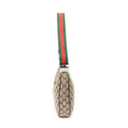Gucci Round Zip Messenger Beige Brown GG Canvas — view 3