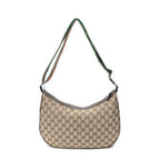 Gucci Round Zip Messenger Beige Brown GG Canvas — view 5
