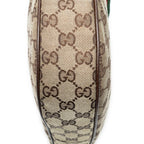 Gucci Round Zip Messenger Beige Brown GG Canvas — view 7