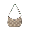 Gucci Round Zip Messenger Beige Brown GG Canvas