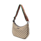 Gucci Round Zip Messenger Beige Brown GG Canvas — view 2