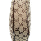 Gucci Round Zip Messenger Beige Brown GG Canvas — view 8
