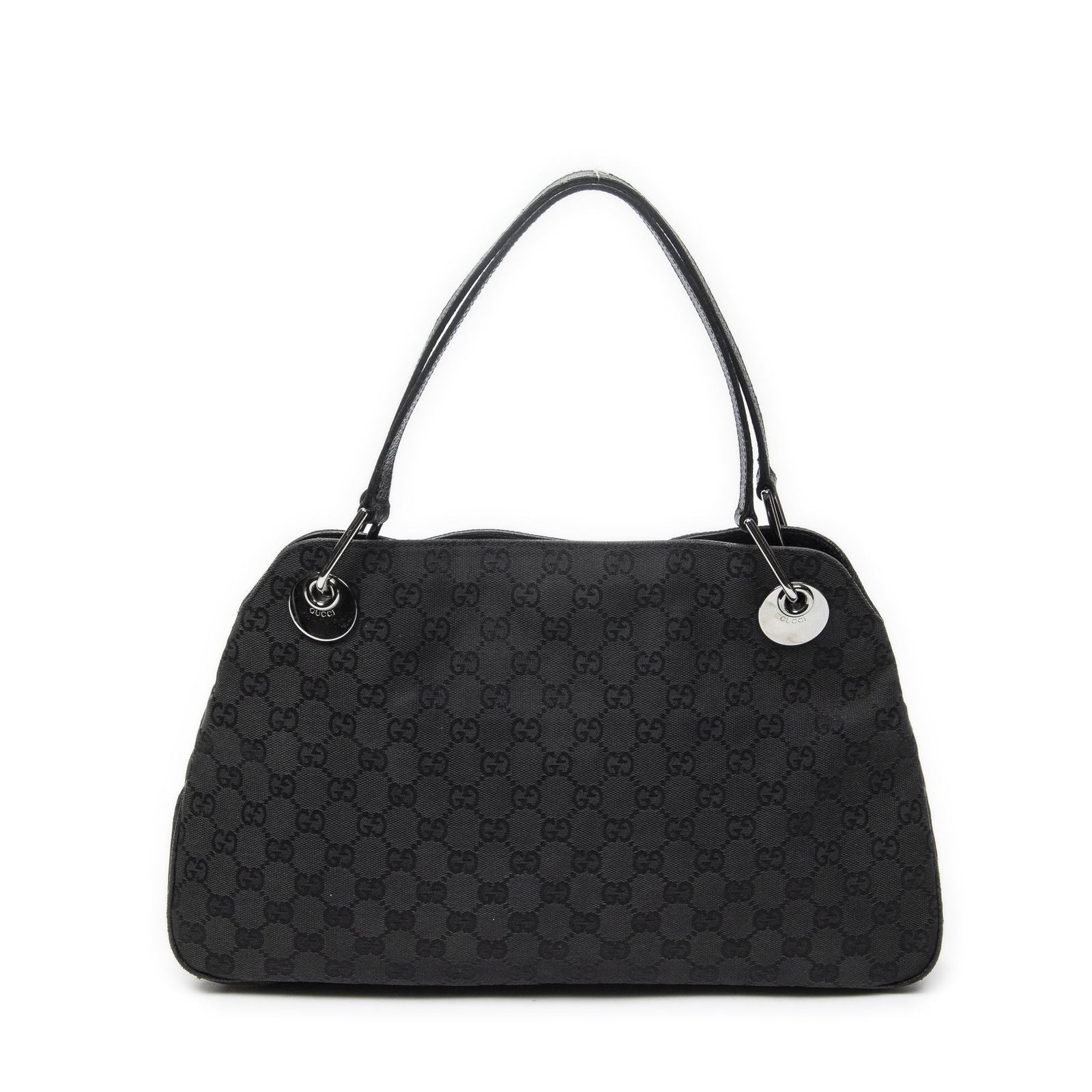 Gucci Eclipse Tote Black GG Canvas — view 5