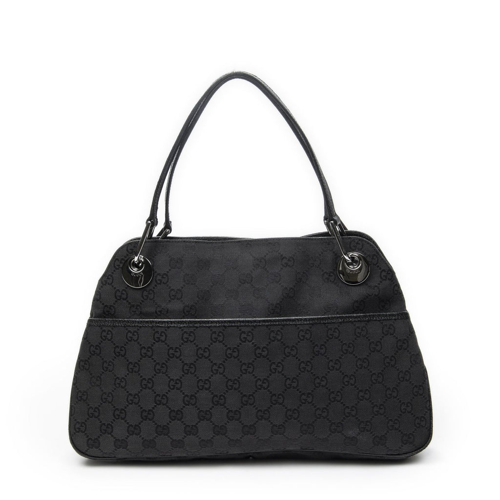 Gucci Eclipse Tote Black GG Canvas