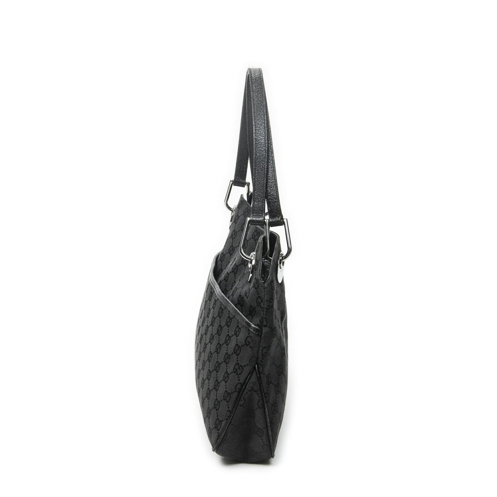 Gucci Eclipse Tote Black GG Canvas — view 3