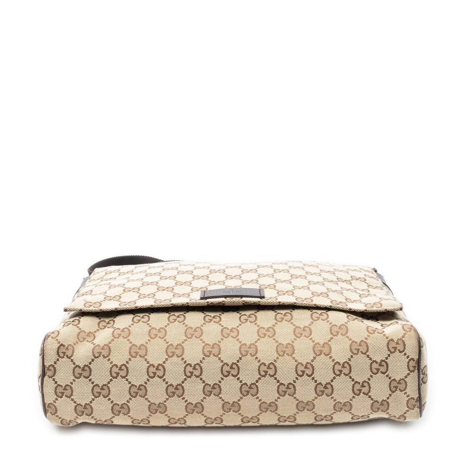 Gucci Flap Messenger Beige Brown GG Canvas — view 6