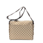 Gucci Flap Messenger Beige Brown GG Canvas — view 5