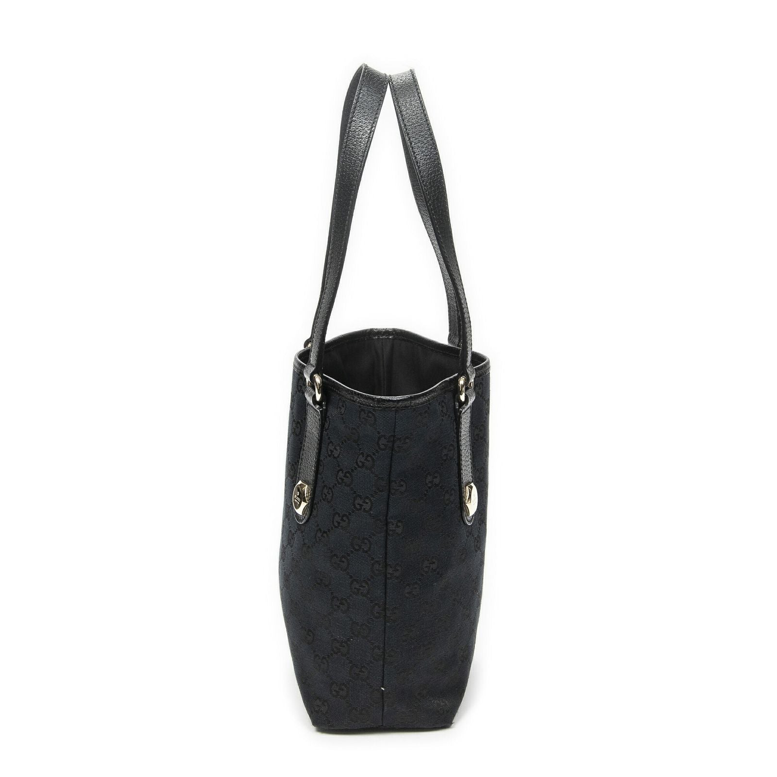 Gucci Cha Bucket Tote Black GG Canvas — view 4