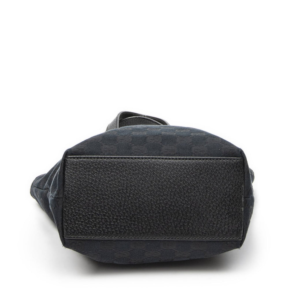 Gucci Cha Bucket Tote Black GG Canvas — view 6