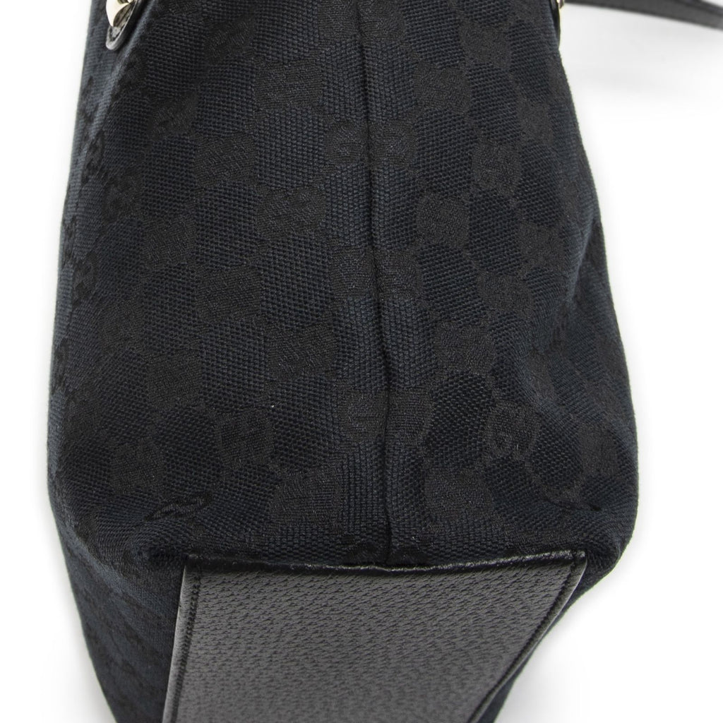 Gucci Cha Bucket Tote Black GG Canvas — view 7
