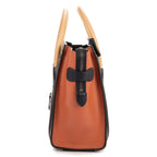 Celine Micro Tri Color Lugagge Brown Navy Beige Smooth Calfskin Shoulder — view 3