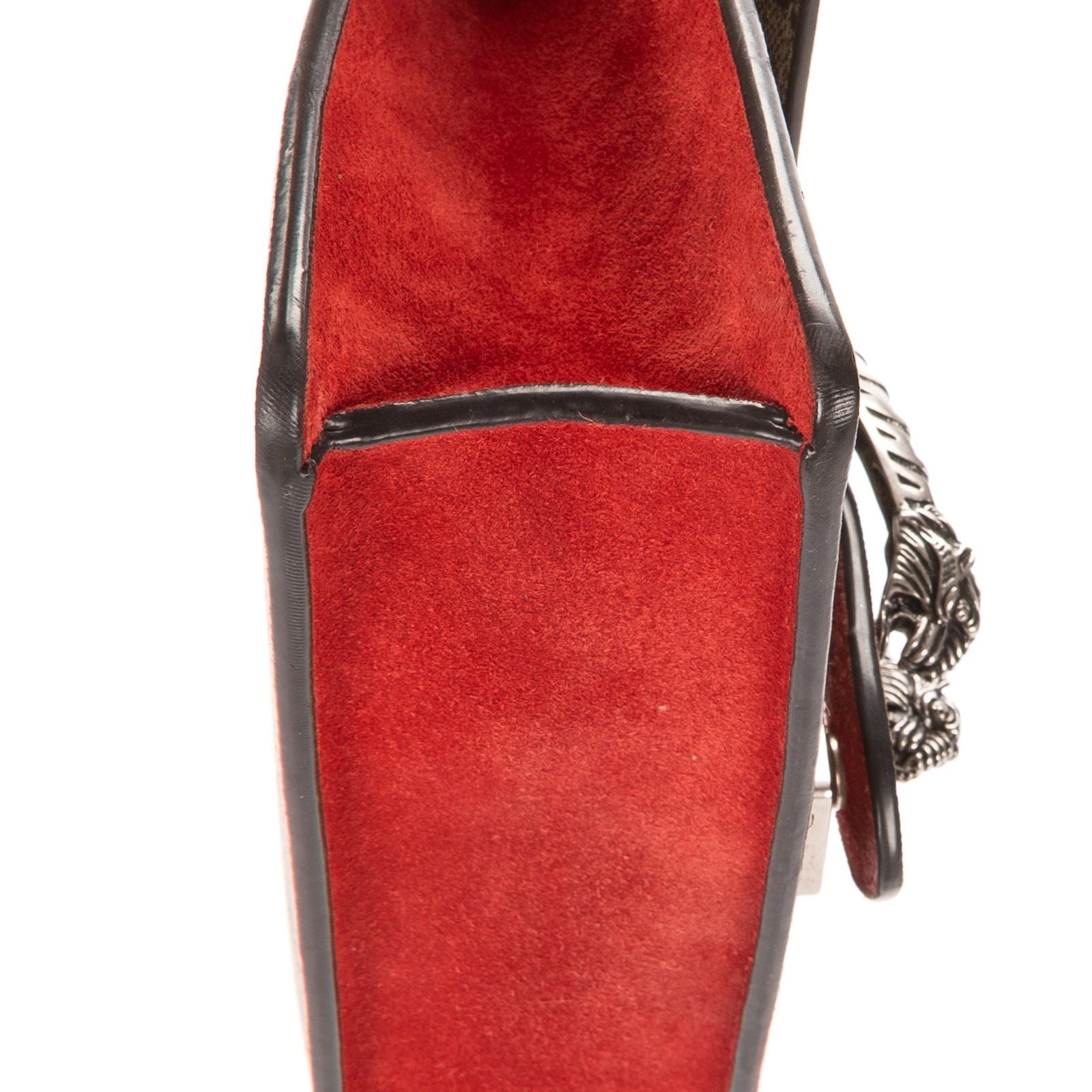 Gucci le Dionysus Chain Crossbody Beige Red Split Canvas — view 7