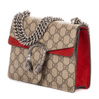 Gucci le Dionysus Chain Crossbody Beige Red Split Canvas — view 2