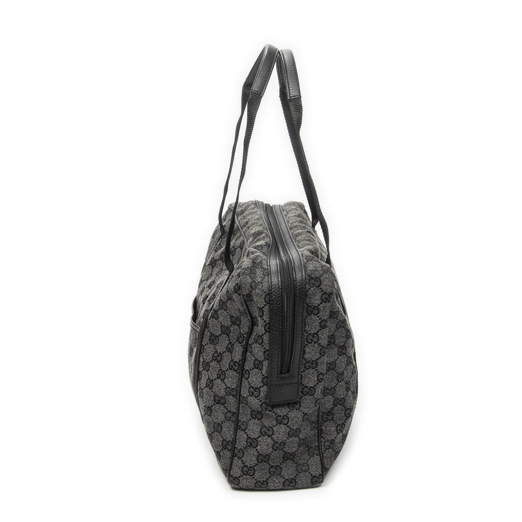 Gucci Laptop Bag Black GG Denim Canvas — view 3