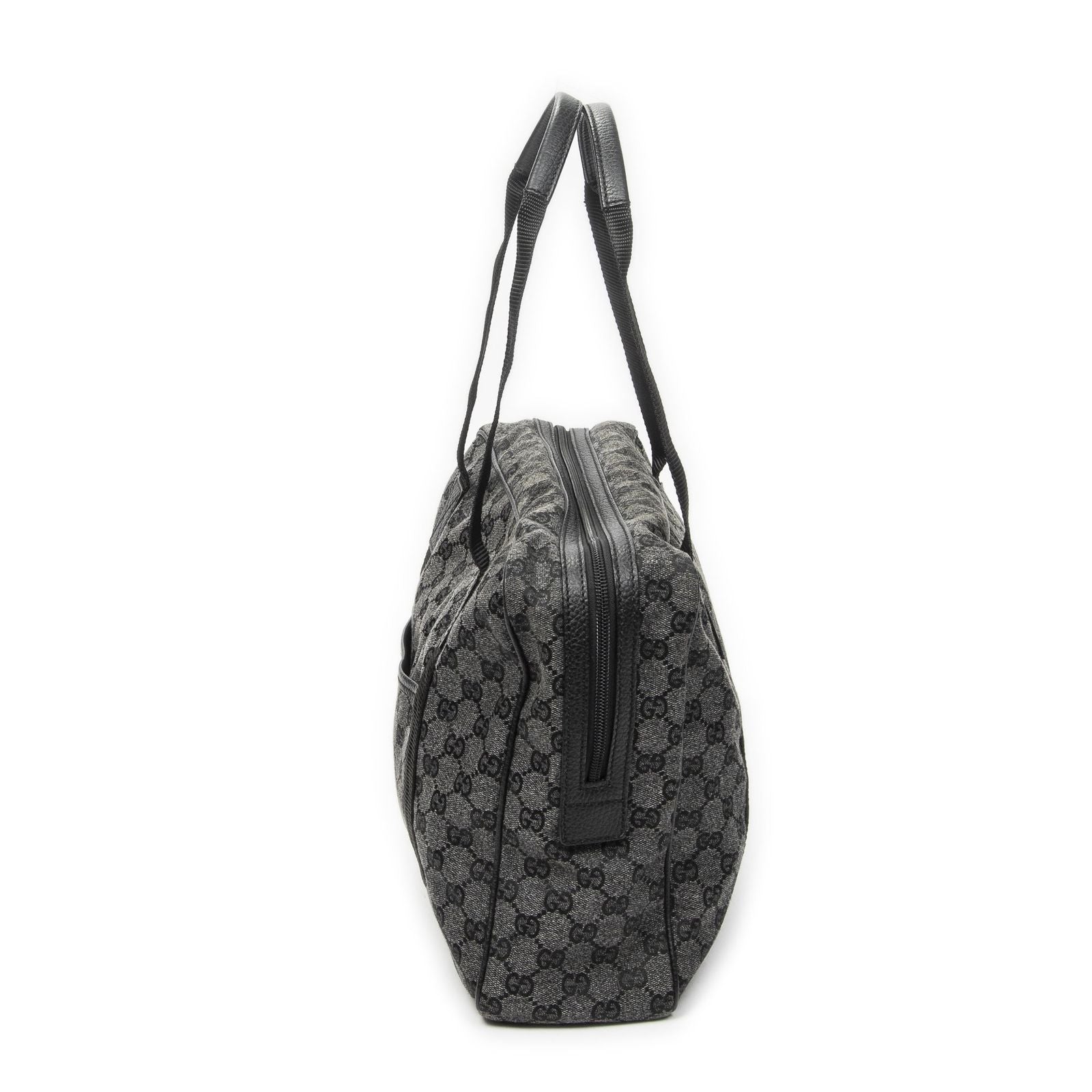 Gucci Laptop Bag Black GG Denim Canvas — view 3