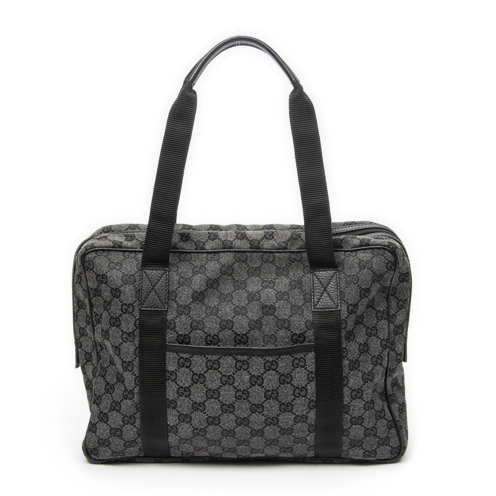 Gucci Laptop Bag Black GG Denim Canvas
