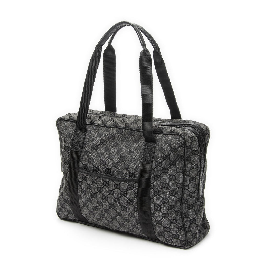 Gucci Laptop Bag Black GG Denim Canvas — view 2