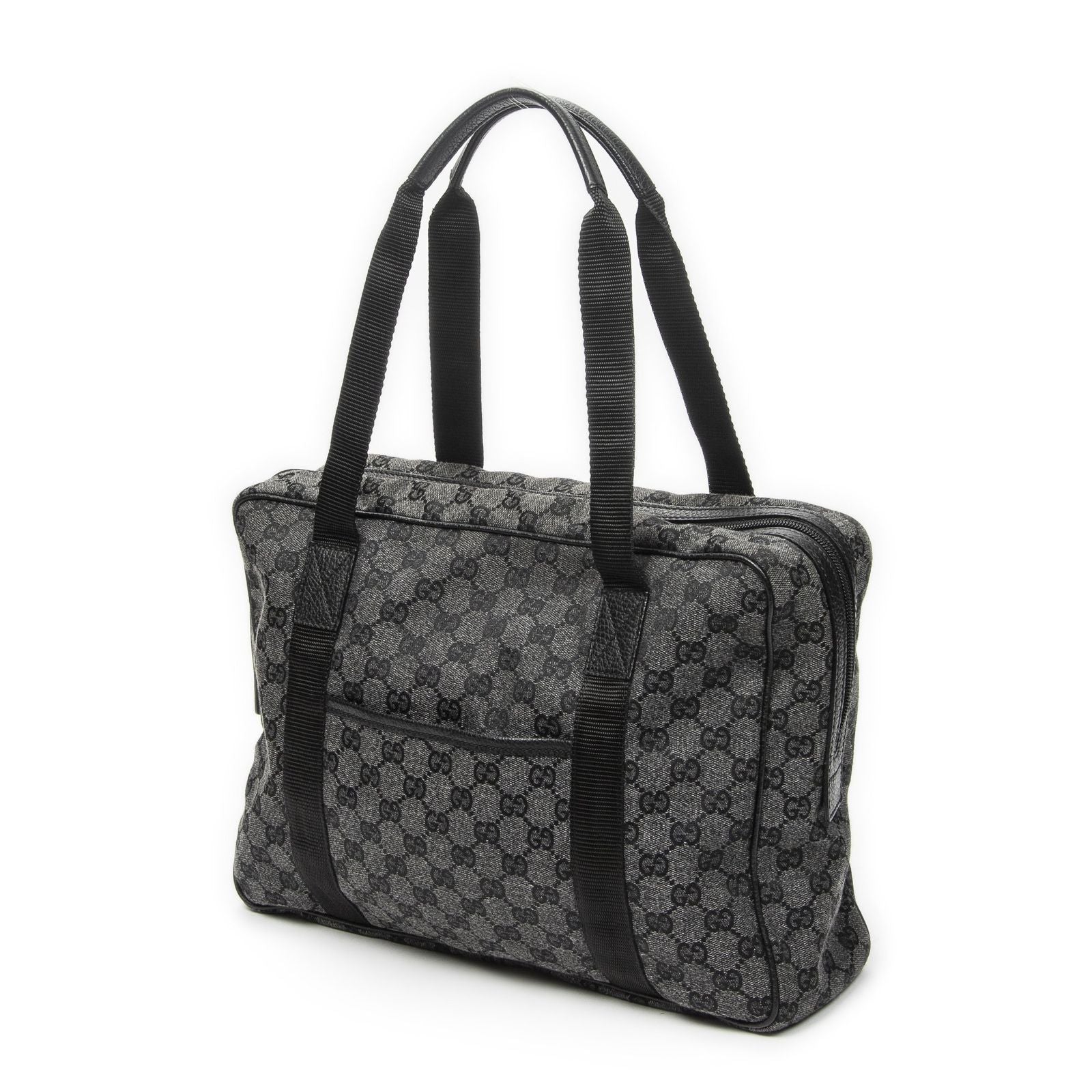 Gucci Laptop Bag Black GG Denim Canvas — view 2