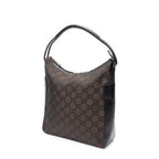Gucci Vintage Mini Zip Bo Da Cu Brown GG Nylon Canvas Shoulder — view 2