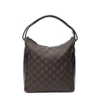 Gucci Vintage Mini Zip Bo Da Cu Brown GG Nylon Canvas Shoulder