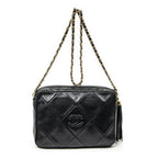 Chanel CC Tassel Camera Bag Black Quilted Lambskin Leather — view 5