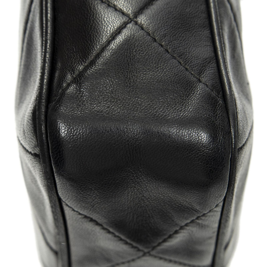 Chanel CC Tassel Camera Bag Black Quilted Lambskin Leather — view 8