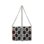 Gucci Dionysus Chain Wallet Black White Red Tweed Shoulder — view 5
