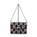 Gucci Dionysus Chain Wallet Black White Red Tweed Shoulder