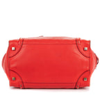 Celine Mini Lugagge Bag Red Calfskin Leather — view 6