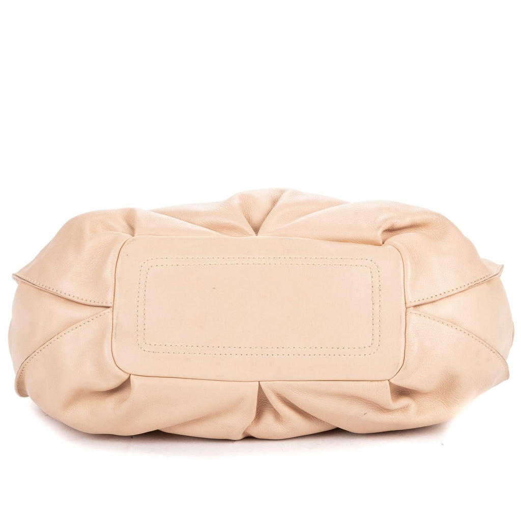 Celine Vita Sweet Toho Bo Beige Calfskin Leather Handbag — view 6