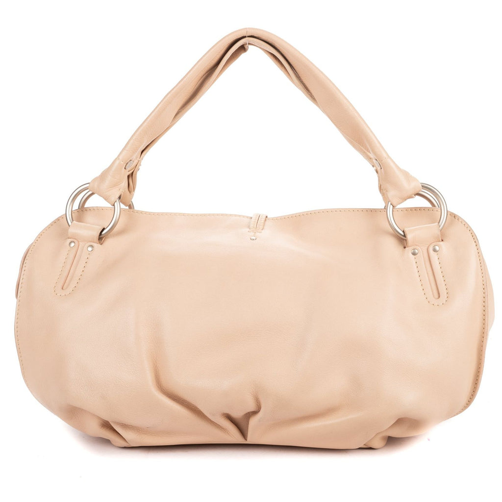 Celine Vita Sweet Toho Bo Beige Calfskin Leather Handbag — view 5