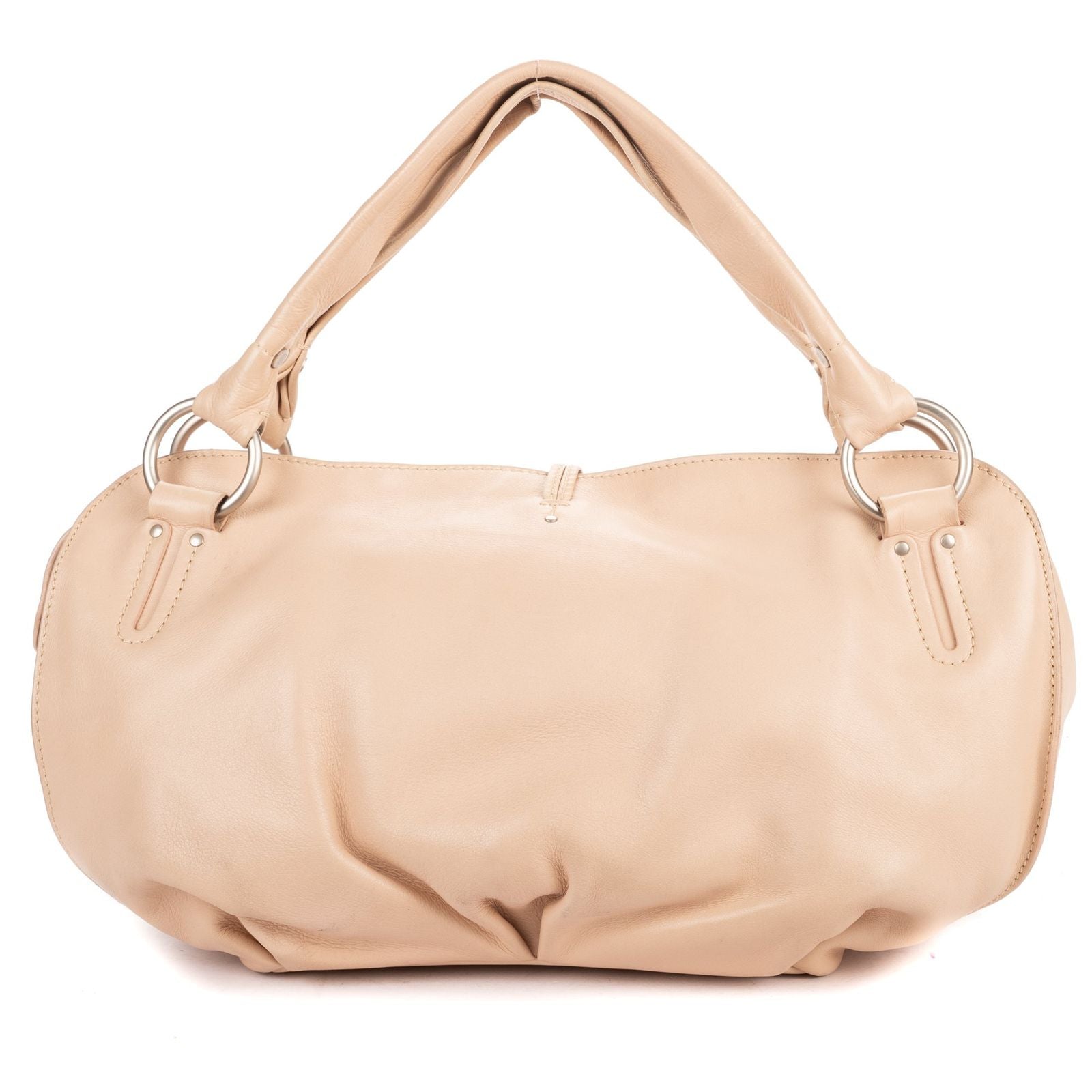 Celine Vita Sweet Toho Bo Beige Calfskin Leather Handbag — view 5