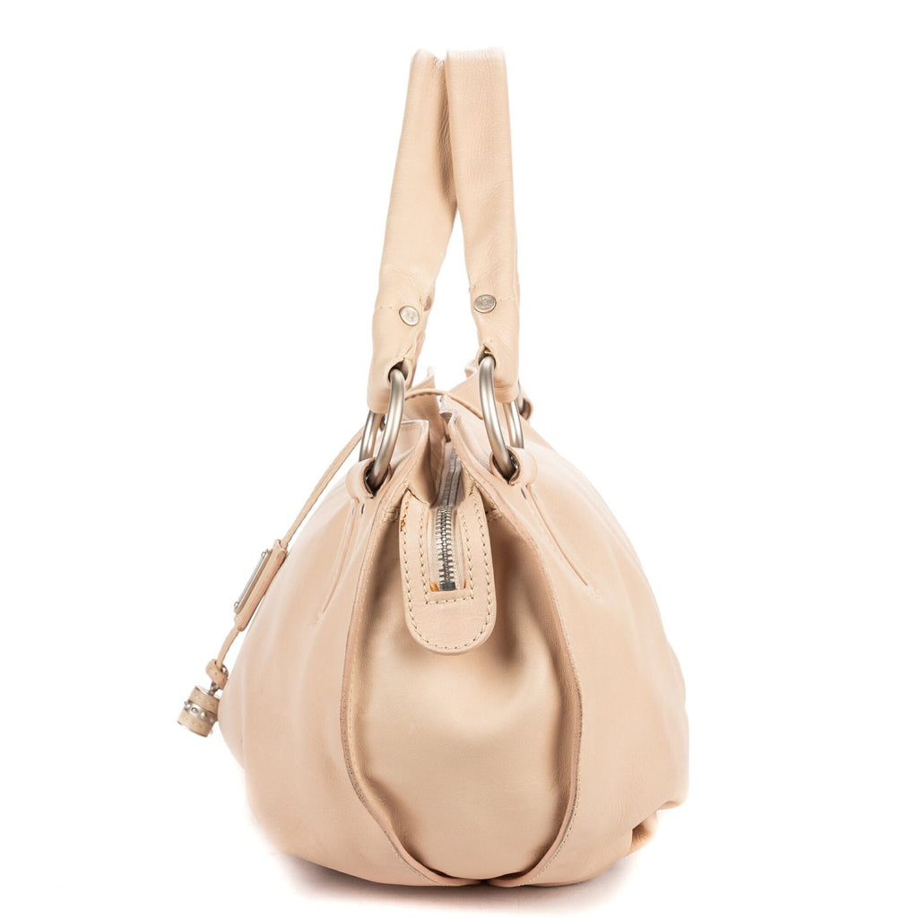 Celine Vita Sweet Toho Bo Beige Calfskin Leather Handbag — view 3
