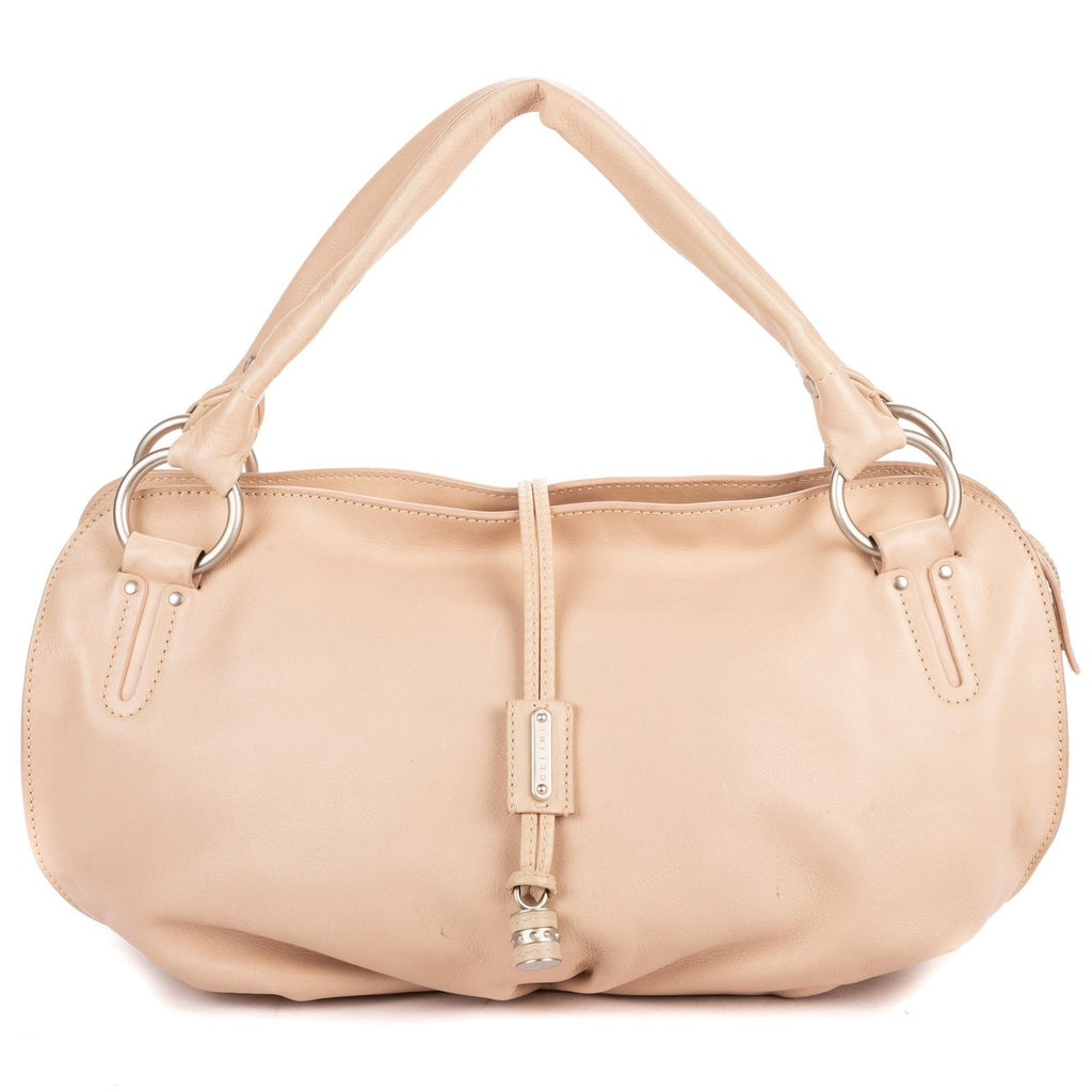 Celine Vita Sweet Toho Bo Beige Calfskin Leather Handbag