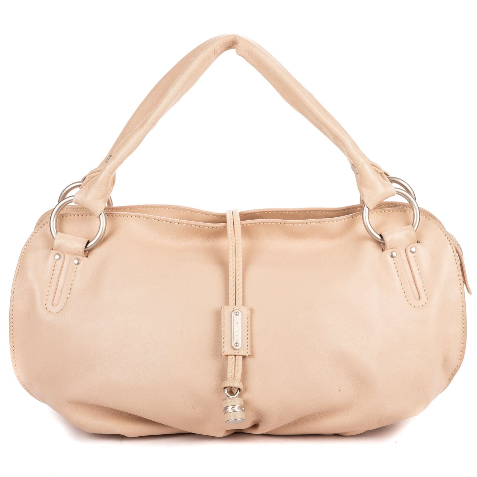 Celine Vita Sweet Toho Bo Beige Calfskin Leather Handbag