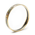 Hermes Enamel Bangle Black Vase Motifa