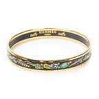 Hermes Enamel Bangle Black Vase Motifa — view 2