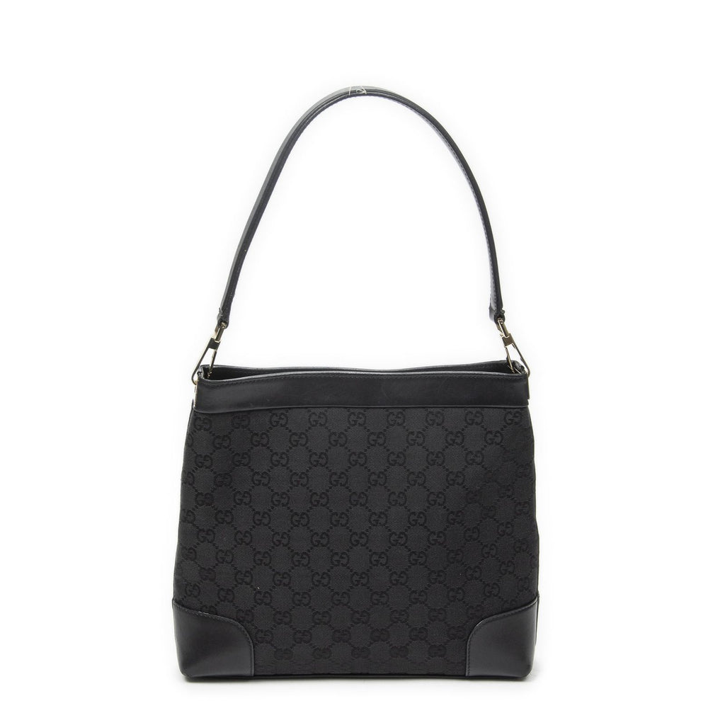 Gucci Shoulder Bo Black GG Canvas — view 5