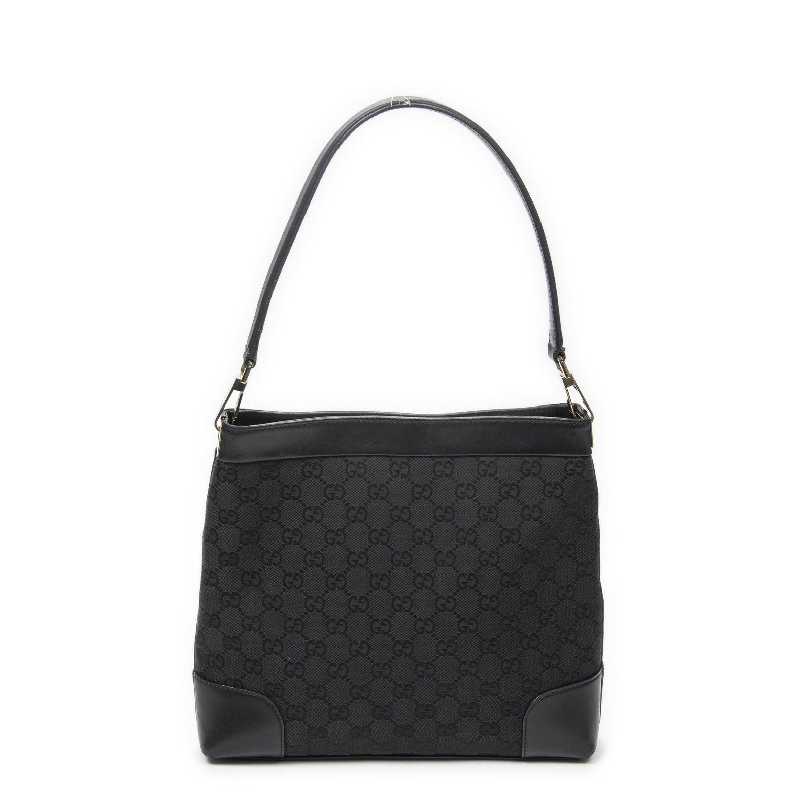 Gucci Shoulder Bo Black GG Canvas — view 5