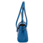 Goyard Saigon Blue Calfskin Leather Din Shoulder — view 3