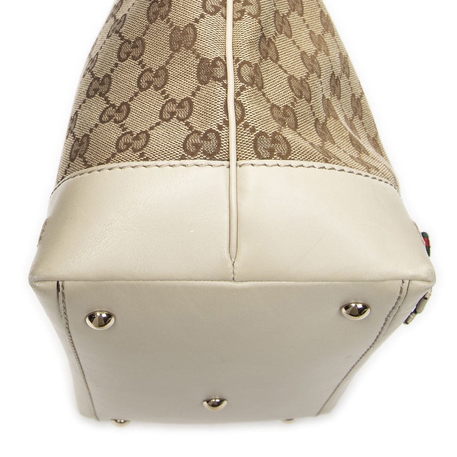 Gucci Medium Web Mayfair Hobo Beige GG Canvas — view 7