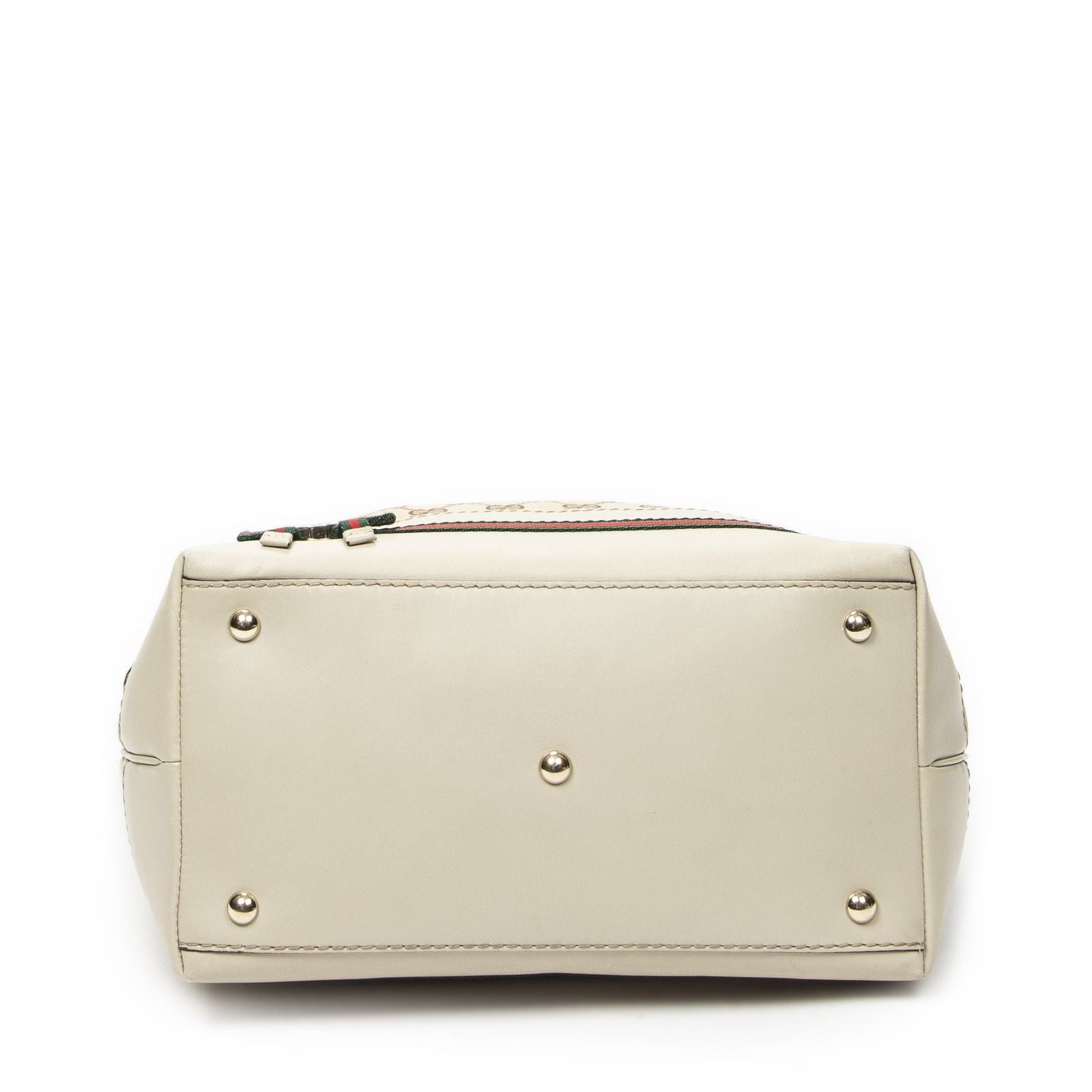 Gucci Medium Web Mayfair Hobo Beige GG Canvas — view 6