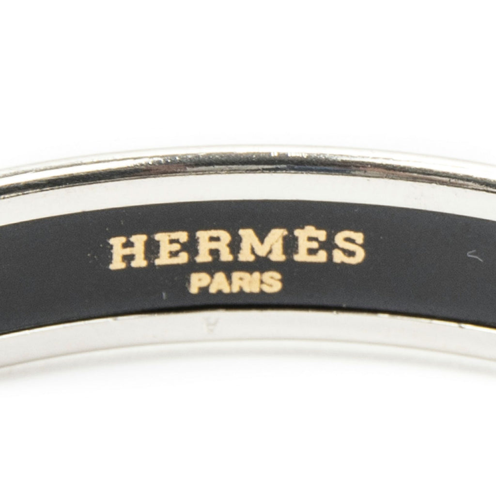 Hermes Enamel Bangle N Logo Motif Fu Bracelet — view 4