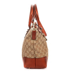 Gucci Bamboo Heart Bit Zip Tote Brown Beige Glitter Monogrammed Canvasa — view 4