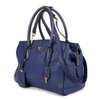 Prada Double Handle Tote Navy Viterodino — view 2