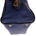 Prada Double Handle Tote Navy Viterodino — view 8