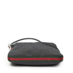 Gucci Web Zip Bo Black Denim Canvas Shoulder — view 6