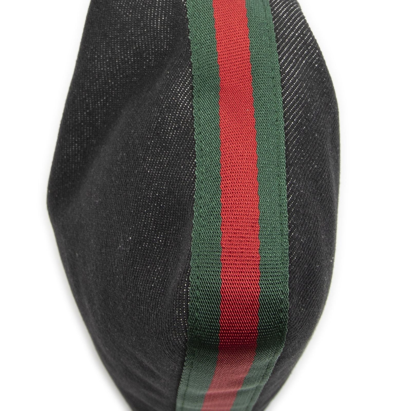 Gucci Web Zip Bo Black Denim Canvas Shoulder — view 8